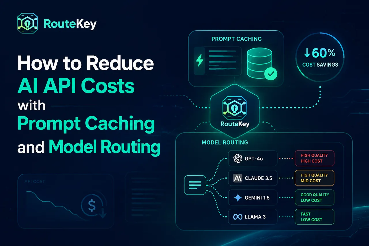 Reduce AI API costs with prompt caching and model routing