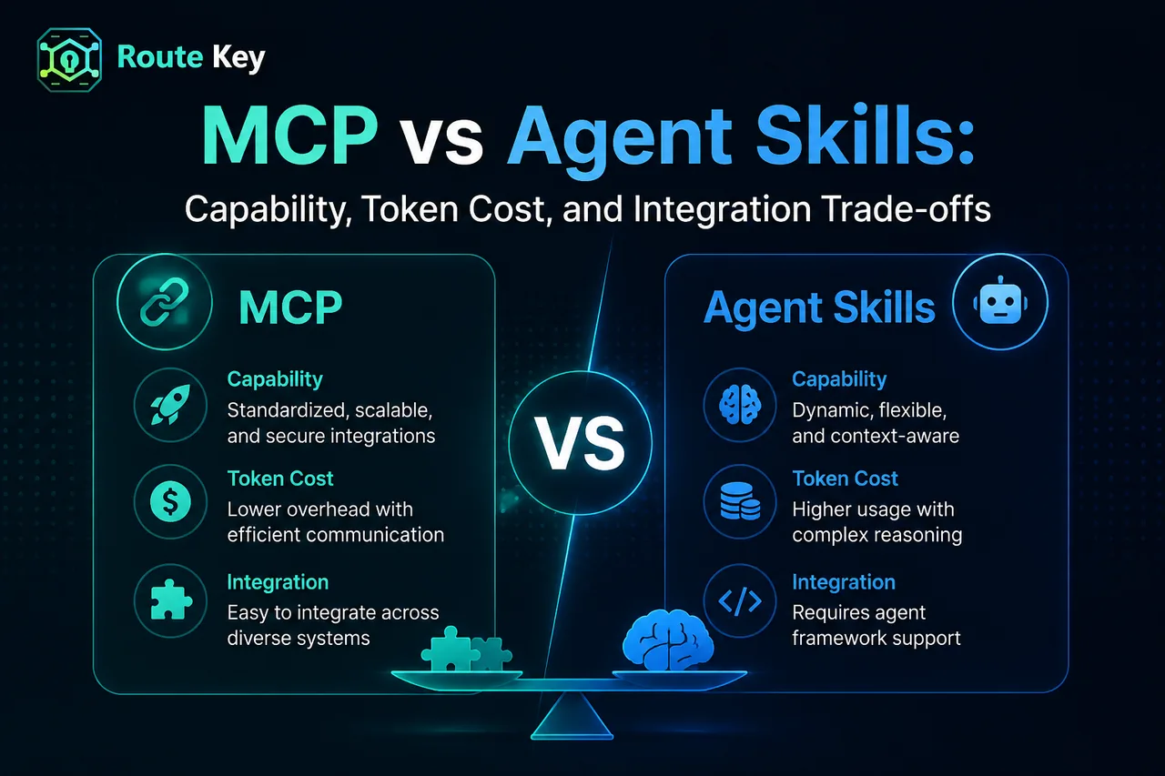 MCP vs Agent Skills capability token cost and integration trade-offs